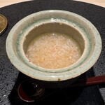 銀座 すし 仙道 - 蟹のあんかけ茶碗蒸しでした！
