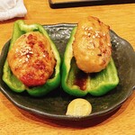 食堂バル スミカ - つくねダレ焼き&パリパリピーマン