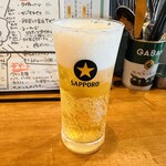 食堂バル スミカ - サッポロ黒ラベル生ビール