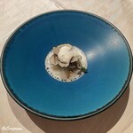 プチレストラン ブーケ・ド・フランス - 帆立貝柱を詰めた花ズッキー二のポシェにサマートリュフ