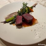 プチレストラン ブーケ・ド・フランス - 蝦夷鹿の雌のフィレ肉のロティ