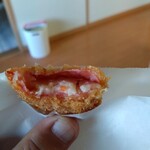 肉研 - ハムフライ 断面