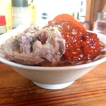 にかいや - ぶた入りオロチョンラーメン＋トッピング全部