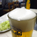 焼肉ジンギスカン つるや - 生ビール（中）580円