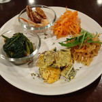 自然派カフェ　米野かりぃ堂 - 前菜5種盛り
