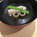 温石 - メバルのお椀、管ごぼう、柚子皮