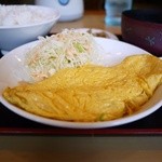 来来軒 - 玉子焼き定食 390円。