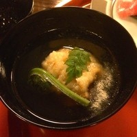 美濃吉本店 竹茂楼 - 椀は、鯛白子のもち粉揚げとか．．．