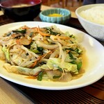 桃山食堂 - 野菜炒め定食（850円）