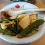 鮨 笹元 - 野蒜、エシャレット他