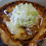 鮨 笹元 - 残りの汁に寿司飯と刻み葱