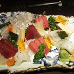 魚の家 - 刺身盛り合わせ