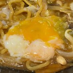 道の駅 関宿 - 半熟玉子を混ぜ混ぜ