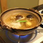 なべ家 - 蓬莱鍋　（椎茸、くわい、しらたき、しめじ、銀杏 等々）