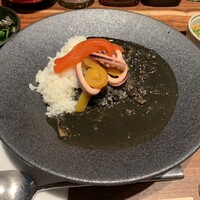 TexturA - 【麺飯】イカの墨煮とバターライス　1,650円