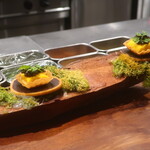 IZA - とうもろこしとキャビアのタルト