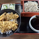 天吉 - あなご天丼セット