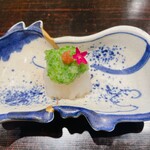 料理屋もり尋 - ケンサキイカ、オクラ