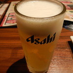 黒毛和牛焼肉 うしくろ - 生ビール