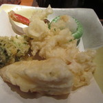 かに道楽 - かに天ぷら