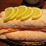 かに道楽 - 手の臭みを取るレモンがイイです！