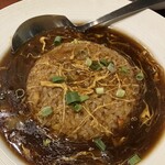 健康中華青蓮 - ふかひれ入りあんかけ炒飯
