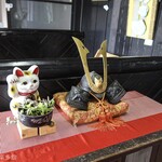 ヨコクラうどん - 店内のお洒落なオブジェ