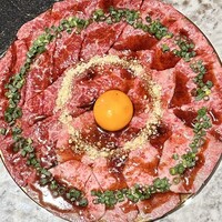 Matsusaka beef YAKINIKU THE SEJONG GEMS名駅店 - 牛刺し3種の食べ比べ (サーロイン・ランプ・イチボ) 3,980円