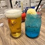 焼肉うしすけ - ビールとクリームソーダ