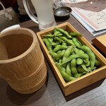居酒屋 和ひろ - 取り敢えず枝豆〜。って言ったら凄いボリュームです最後まで残る始末(^^)