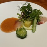 luogo - 鮮魚　ガスパチョ　マンゴー