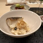 味感 ことほぎ - 黒ムツ　おろし　舎利　黒ムツの脂とさっぱりした酢飯、おにおろしがベストマッチ