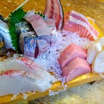 魚処 魚兵 - 刺身の盛り合わせ