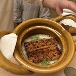 味感 ことほぎ - 天然うなぎ（矢作川）　龍の瞳のご飯