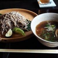 からすみ蕎麦 月と松 - 鴨のそば