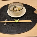 味感 ことほぎ - 天然黒鮑（山口）　素麺南瓜　みずの実