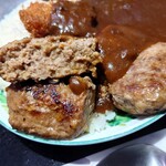 ほびーい喫茶店 - ハンバーグ断面