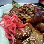 ほびーい喫茶店 - ハンバーグ断面