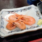お宿 お食事処 鱗晃荘 - 甘海老4尾入り