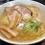 ラーメン ふくや - しおラーメン；今日は一段と好いお顔(^^)  @2014/04/05