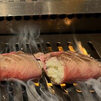 焼肉ぽんが 田町店 - たたみねぎたん塩　焼き中