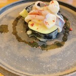 mojo - 水茄子とイカのサラダ