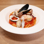 海の幸いろいろトマトソース