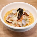 海の幸のトマトクリームスープ