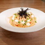 モッツァレラチーズのたらこスパゲッティ