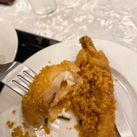 中国料理 王宮 - 海老の断面です