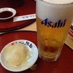 うまい鮨勘 - 昼ビール