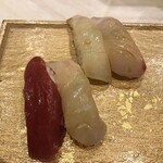 逸喜優 - 赤身、タイ、赤イカ、カンパチ