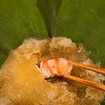 日本料理 山崎 - 蓮の葉の中には