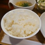 キッチン ブルー グローブ - ご飯大盛りのアップ